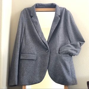 LOFT Women Blazer Jacket, Gray Size M